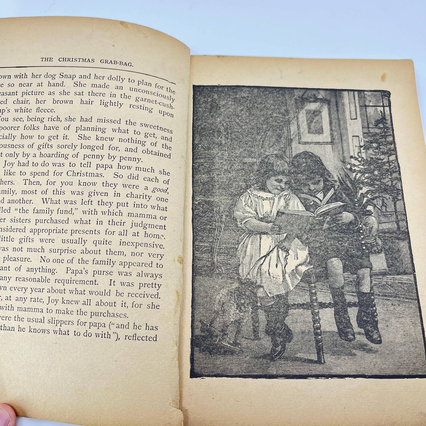 1908 Children's Book "Old Santa Claus" w/ Adorable Engraved Pictures TE1