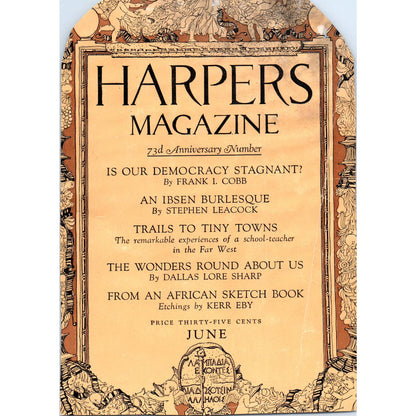 c1920 Harper's Magazine Ad - Victrola Record Player TD8-H1