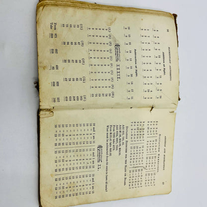 1883 Ficklin’s New Mathematics Elementary Arithmetic Book Barnes & Co. NY TD9