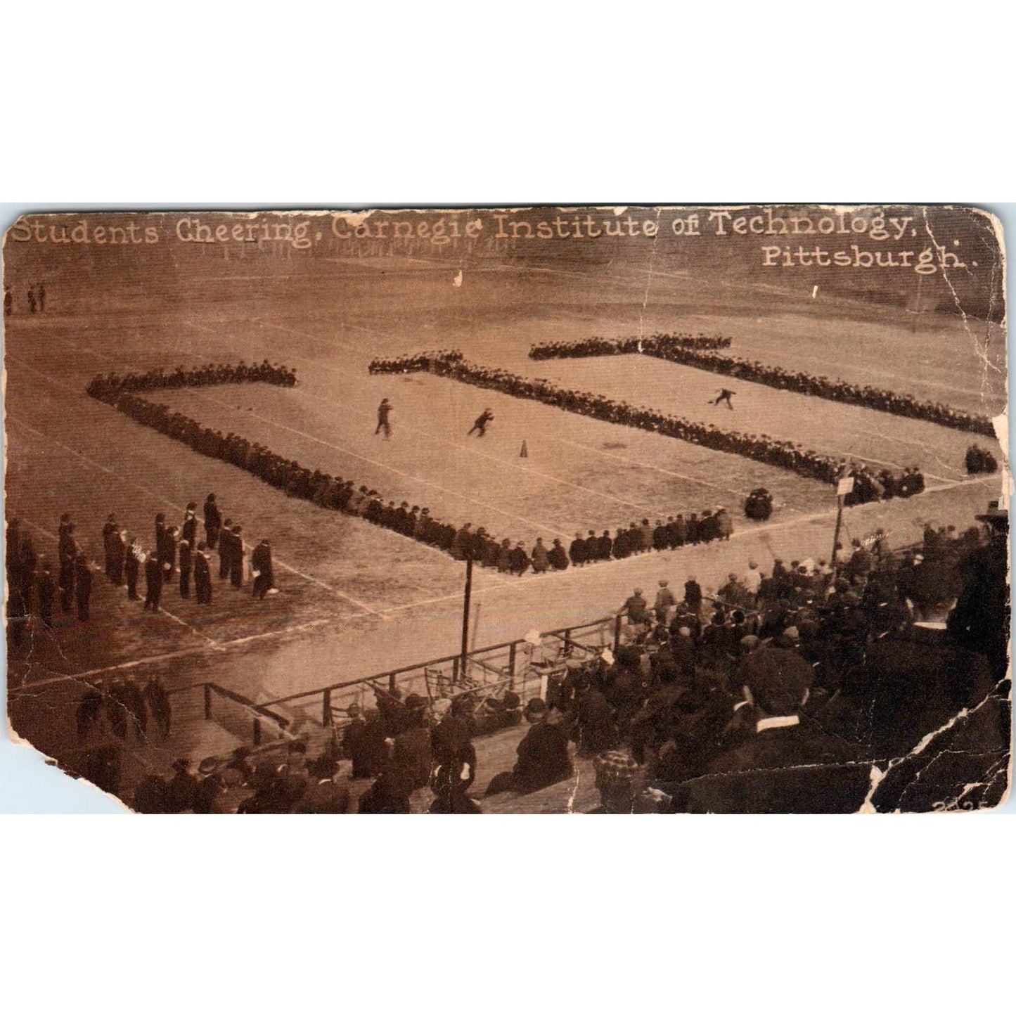 Antique Postcard EARLY FOOTBALL Carnegie Institute of Technology Pittsburgh  SE8