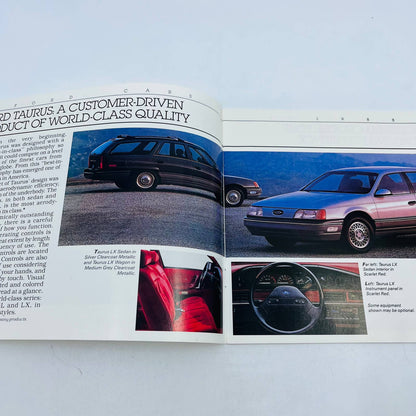 1988 Ford Cars Catalog Brochure Press Book Taurus Thunderbird Tempo Escort D3