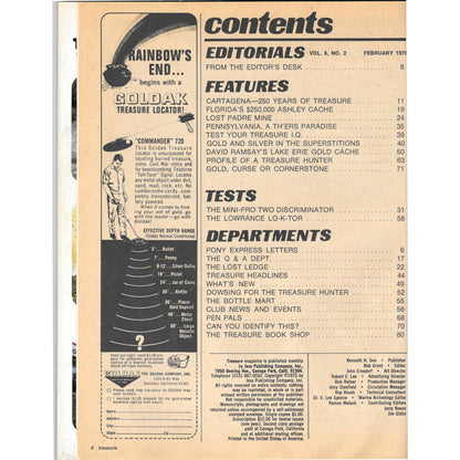 Treasure Magazine - Treasure Hunting Mining Metal Detecting Feb 1975 M4