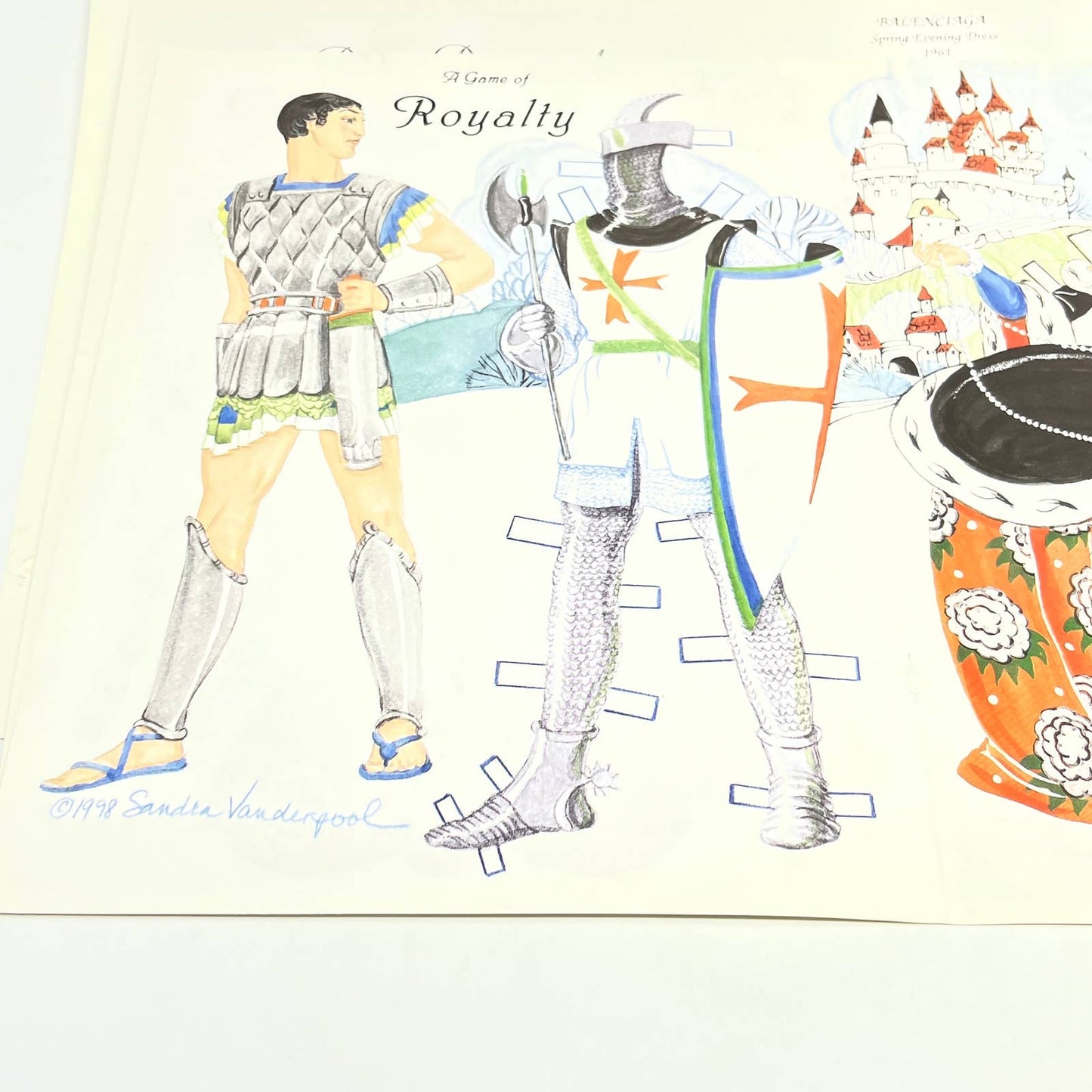 Vtg Uncut Paper Doll Sets Lot of 11 Pages Evelyn Gathings Sandra Vanderpool TF5