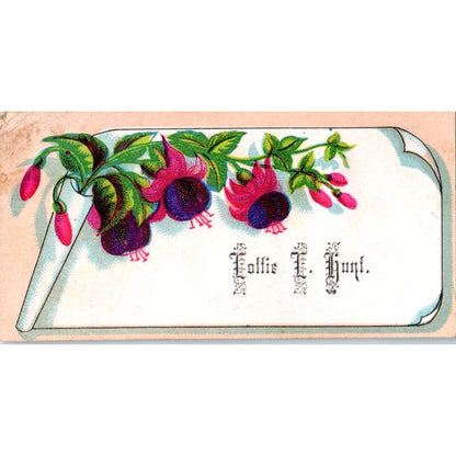 1880s Victorian Calling Card - Lottie E. Hunt SF2