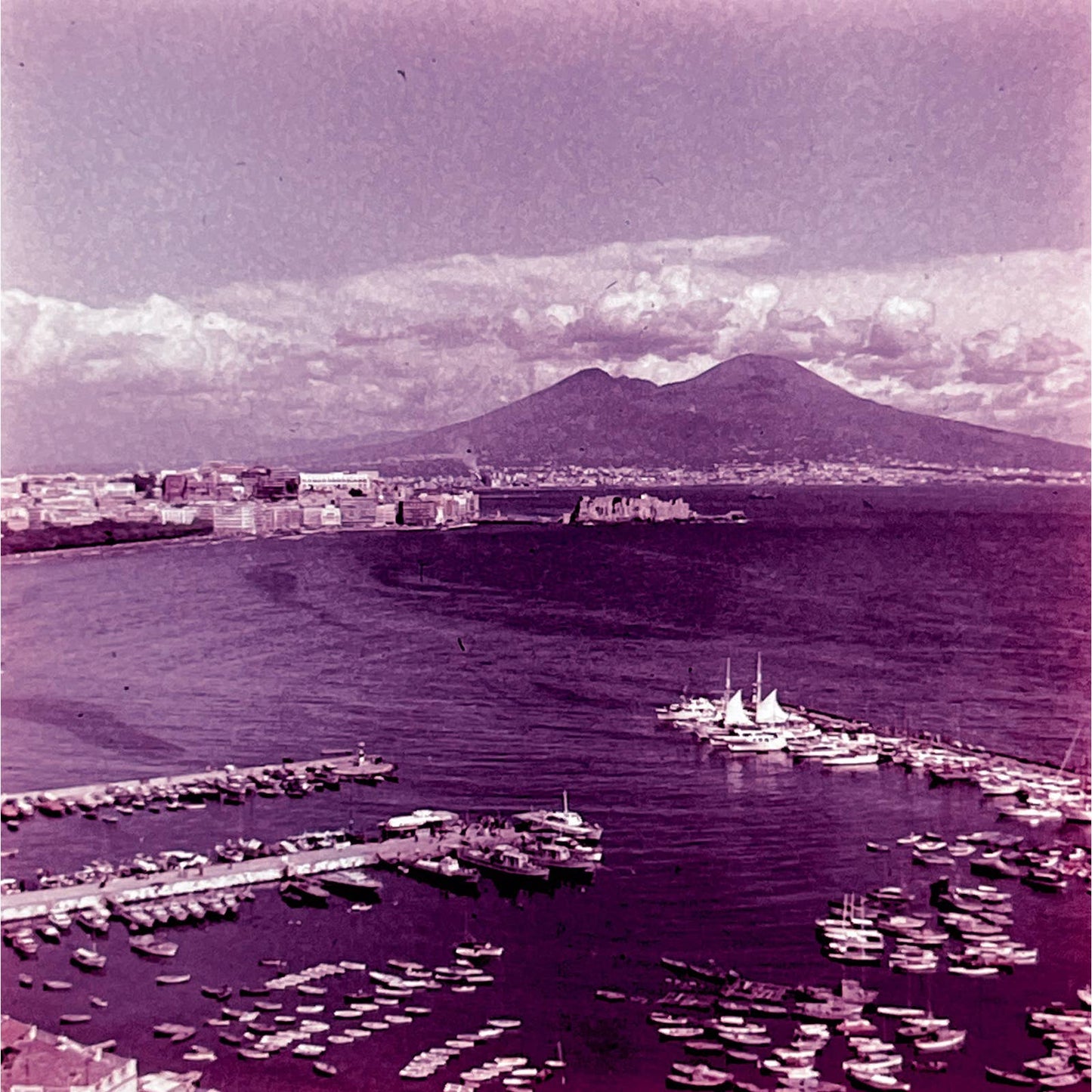 1960s Mount Vesuvius Italy Travel Slide Set of 3 2x2 Slides TK2-S4-5