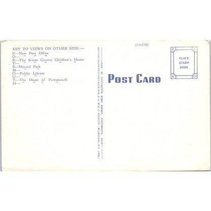 Vintage Postcard Greetings From Portsmouth OH TD8-O2