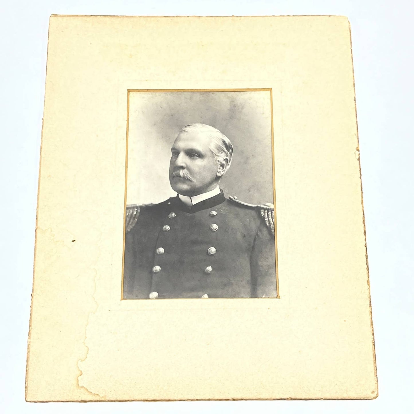 Antique Civil War Portrait Photo Military Officer With Epaulettes AC3
