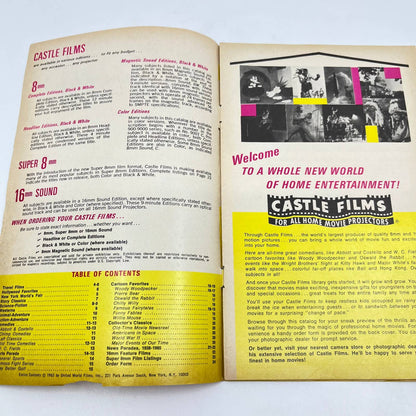 1965 Castle Films Catalog Of Home Movies Film Reel TF7