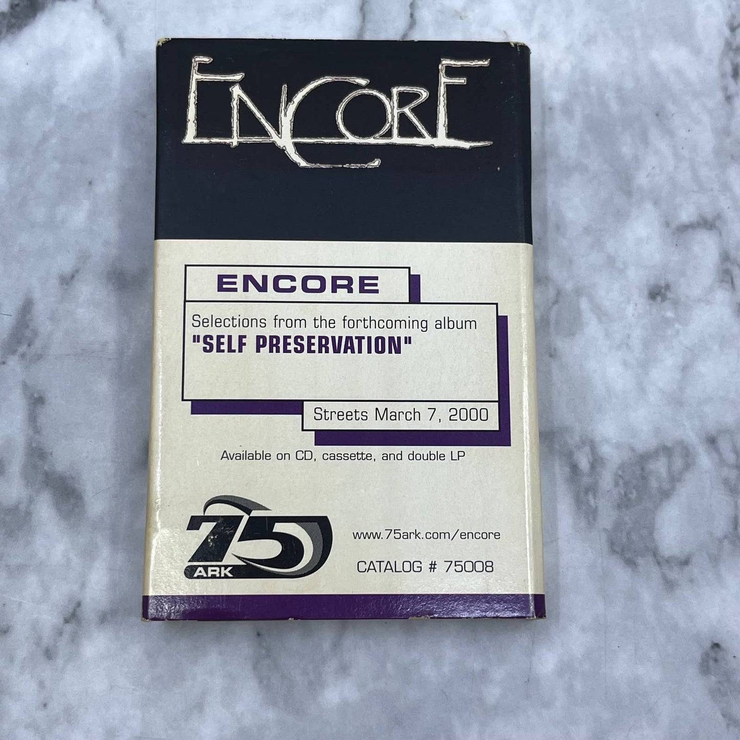 Anti-Pop Consortium Tragic Epilogue/Encore Self Preservation Promo Tape￼ TC7-43