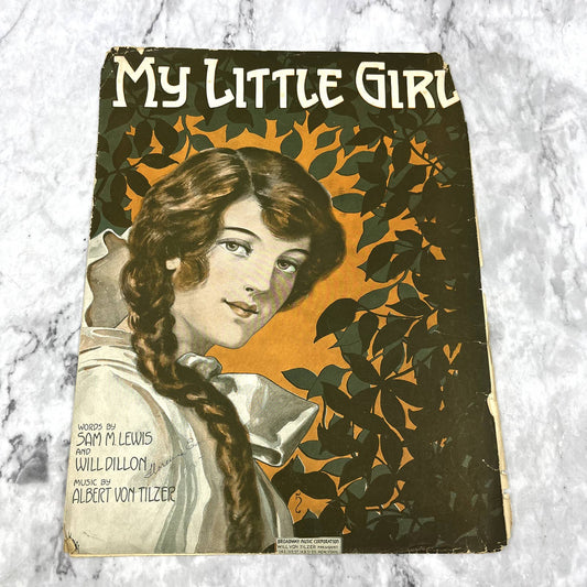 My Little Girl Sam M. Lewis Albert Von Tilzer 1915 Sheet Music TK2-SM