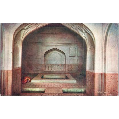 Delhi - King's Bath Raphael Tuck Oilette Original Postcard P3-2