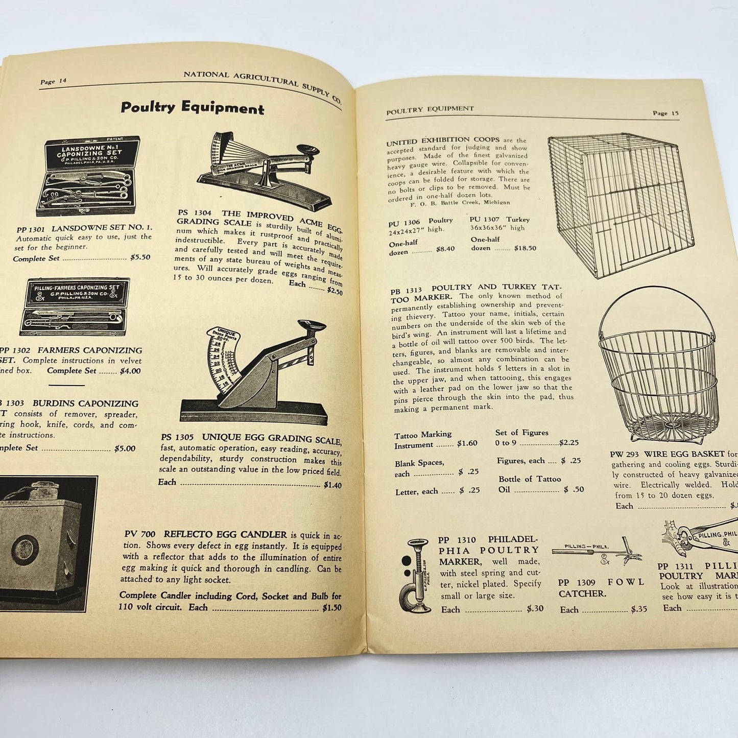 1941 National Agricultural Supply Company Catalog Fort Atkinson WI TF7