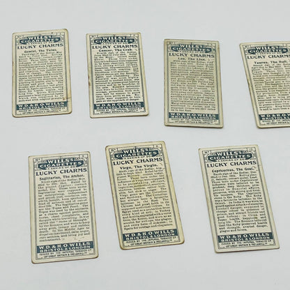 Will’s Cigarette Cards LUCKY CHARMS Lot of 7 Cards 2,3,4,5,6,9,10 EA2