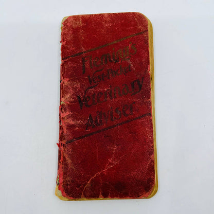 1904 Fleming Brothers Vest Pocket Veterinary Adviser For Farmers Cattle SA7