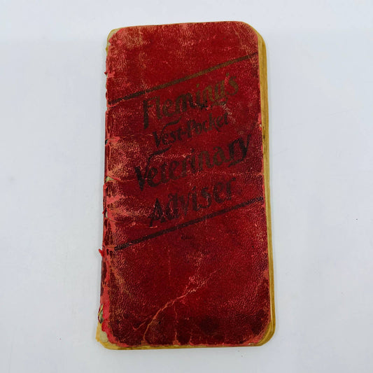 1904 Fleming Brothers Vest Pocket Veterinary Adviser For Farmers Cattle SA7