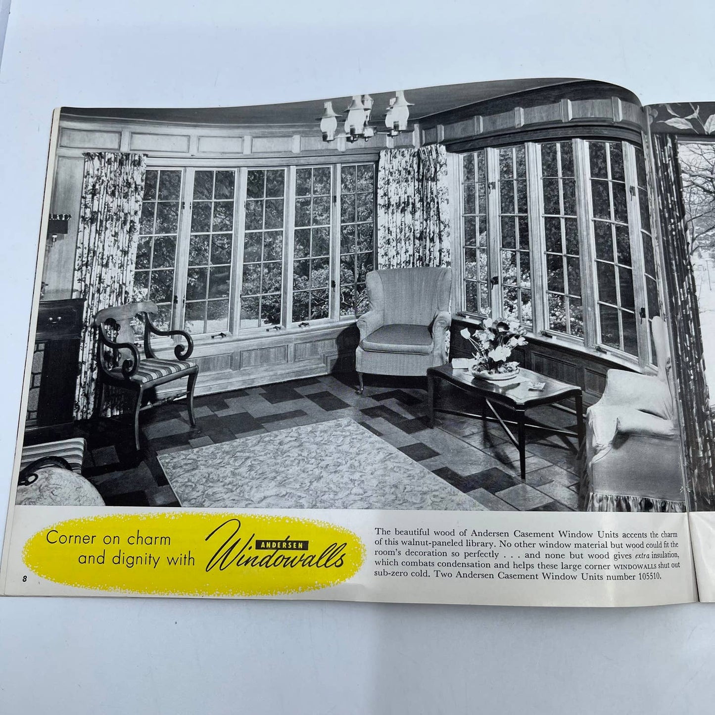 1950s MCM Andersen Windows Windowalls Advertising Booklet Brochure TH8