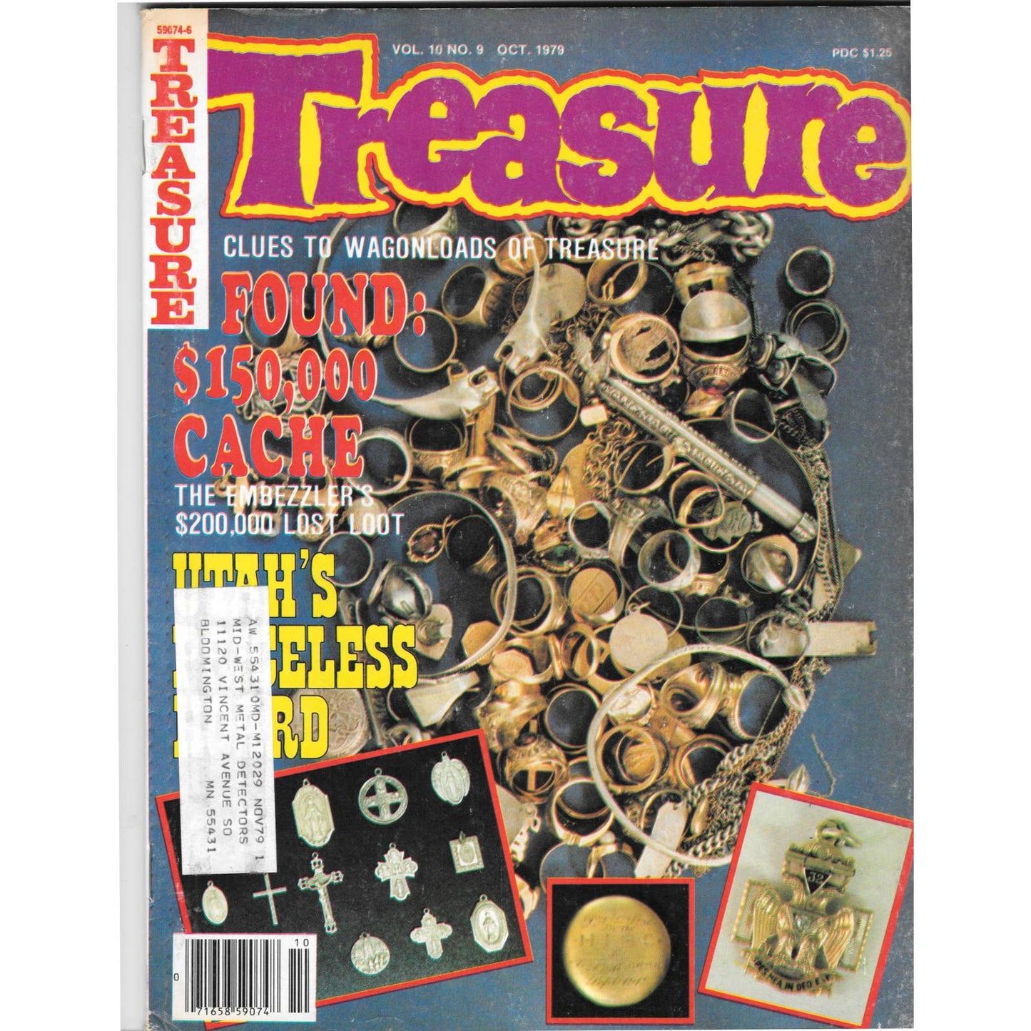 Treasure Magazine - Treasure Hunting Mines Buried Metal Detecting Oct 1979 MB3