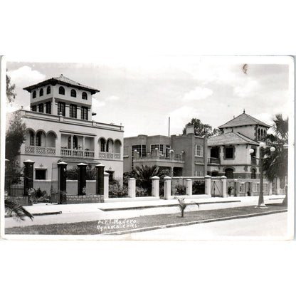 Av.F.L. Madero Aguascalientes, Mexico RPPC Original Postcard TK1-21
