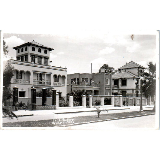 Av.F.L. Madero Aguascalientes, Mexico RPPC Original Postcard TK1-21