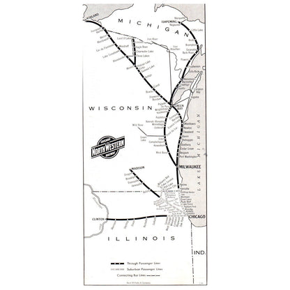 1963 Chicago and Northwestern Railway 400 Streamliners Passenger Timetables SE4