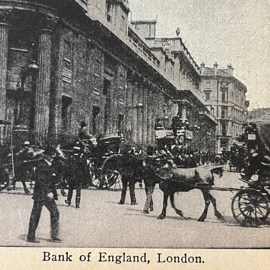 Bank of England, London Antique Stereoview Card H2-3