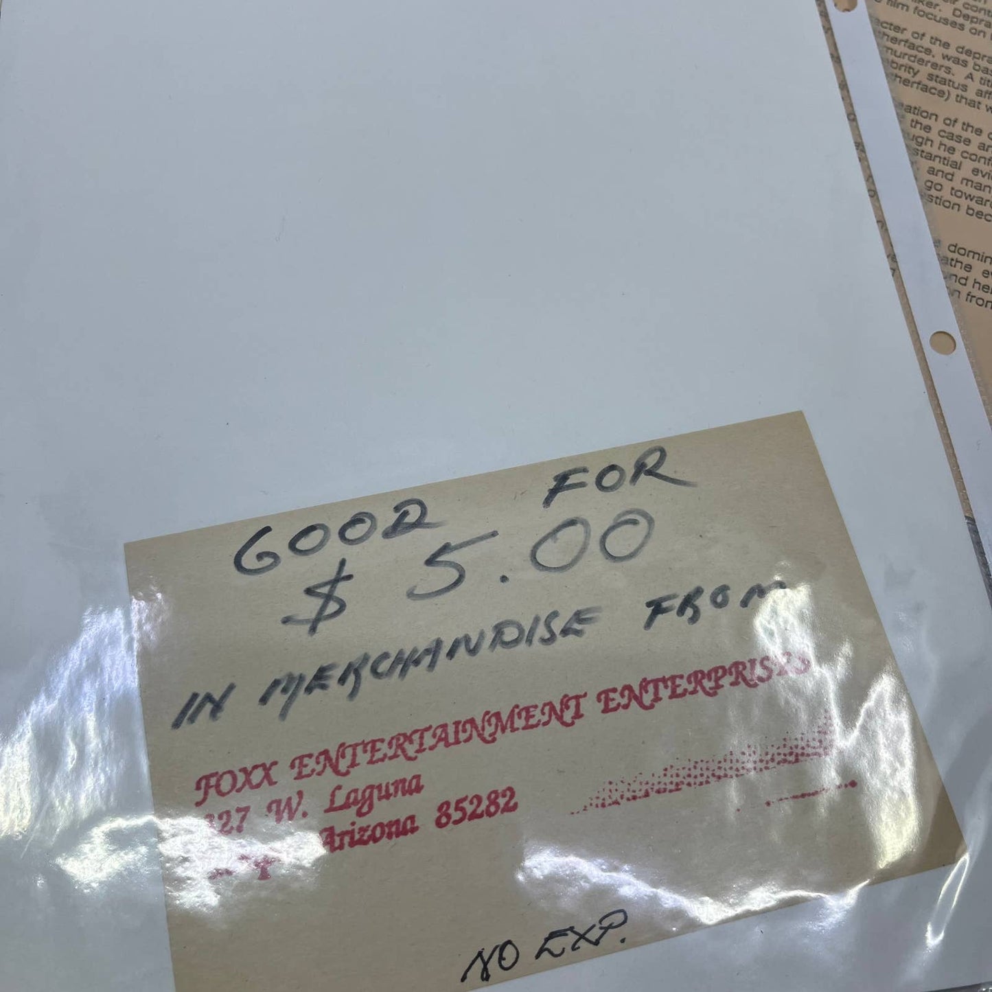 Vintage Ed Gein Fan Club Ephemera Collection FL5