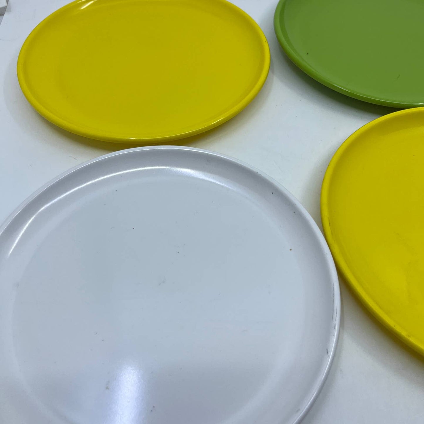 1960s Retro MCM Epicure TexasWare Melmac Melamine Yellow White Green Dishes TI1