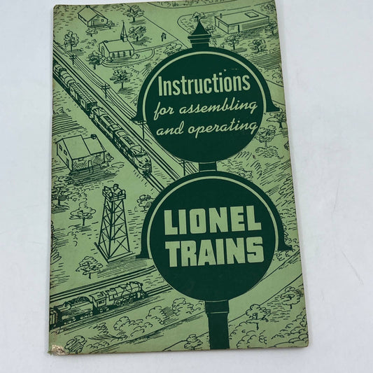 1951 Instructions For Assembling and Operating Lionel Trains Manual TG6