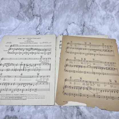 1926 Sheet Music For My Sweetheart Walter Donaldson Stuart Barrie V38