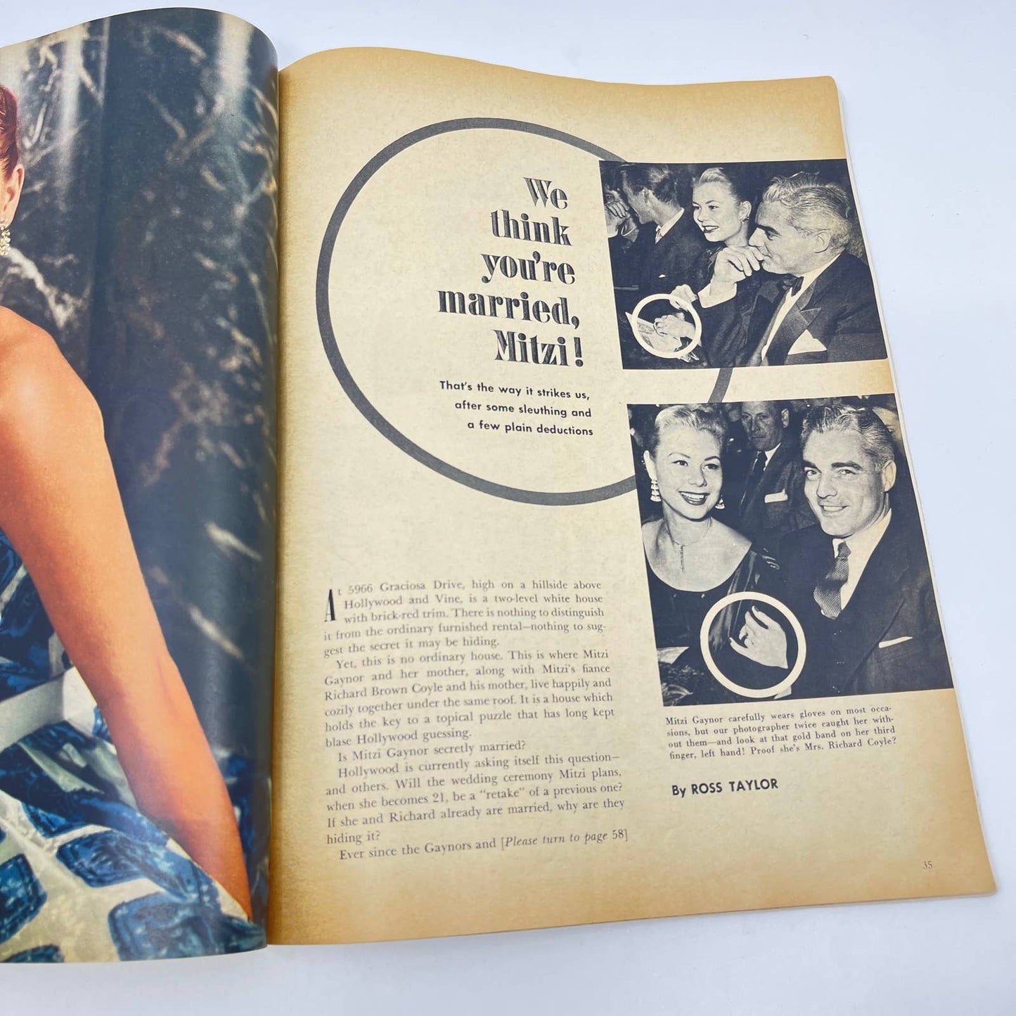 Motion Picture Magazine Aug 1952 Debbie Reynolds Mitzi Gaynor Fawcett TC6