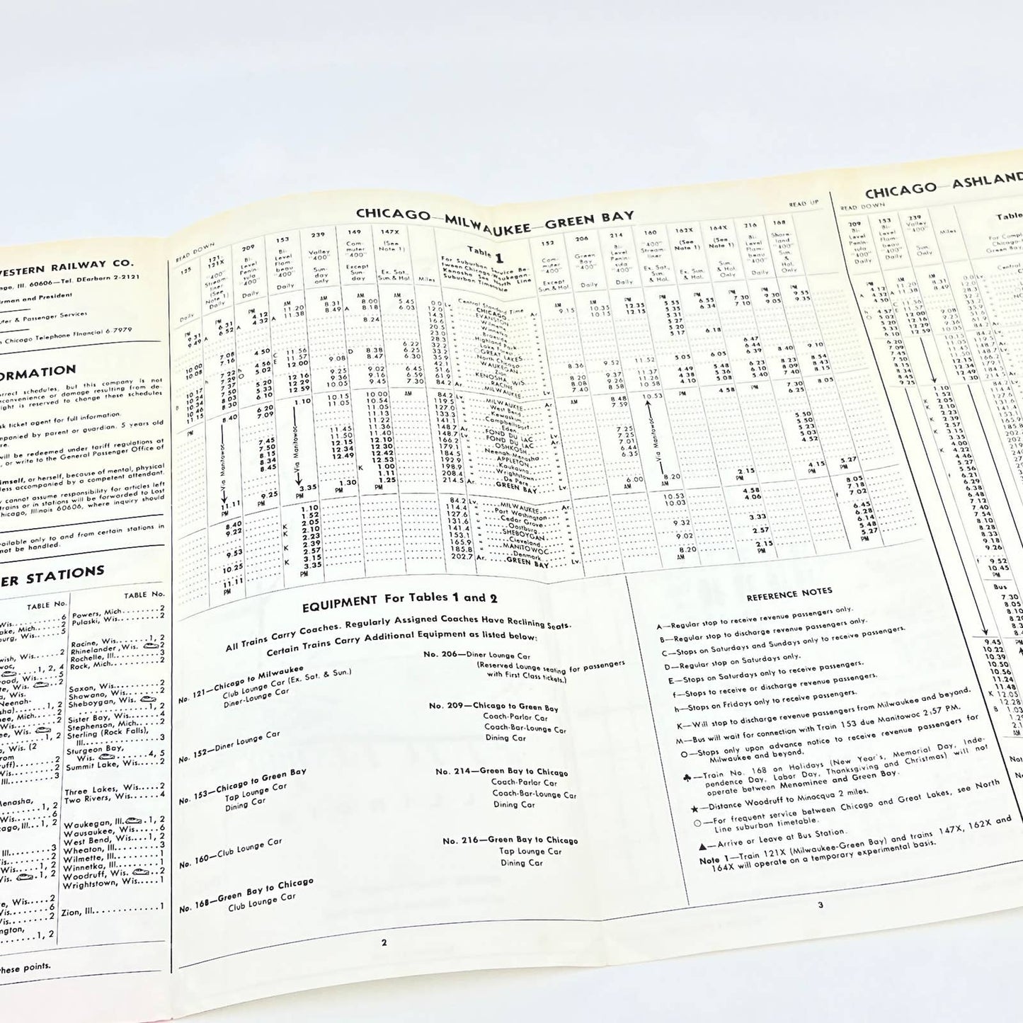 CHICAGO & NORTHWESTERN RAILWAY Time Table June 1967 Route Of The "400" AB8