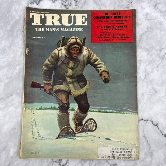 1955 February TRUE MAGAZINE AL STUMP OPIUM HENRY MORGAN Stan Galli Cover TJ3