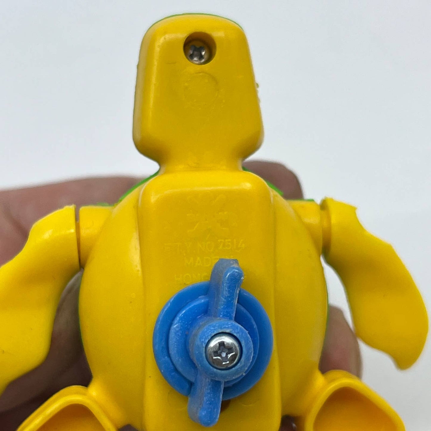 1981 BANDAI Wind Up Clock Work Turtle Tortoise Swimming Bathtub Toy WORKS TH7