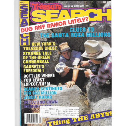 Treasure Search Magazine 1986 May/June Metal Detecting Gold Diamonds M2