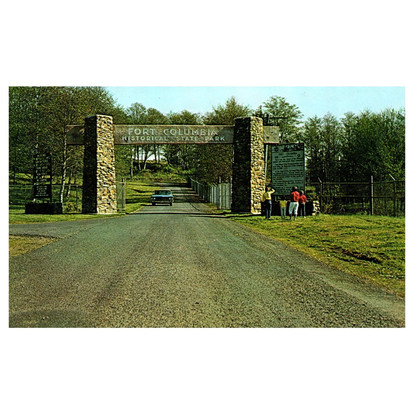 Vintage Postcard - Entrance to Columbia State Park Chinook Washington 1964 P4-6