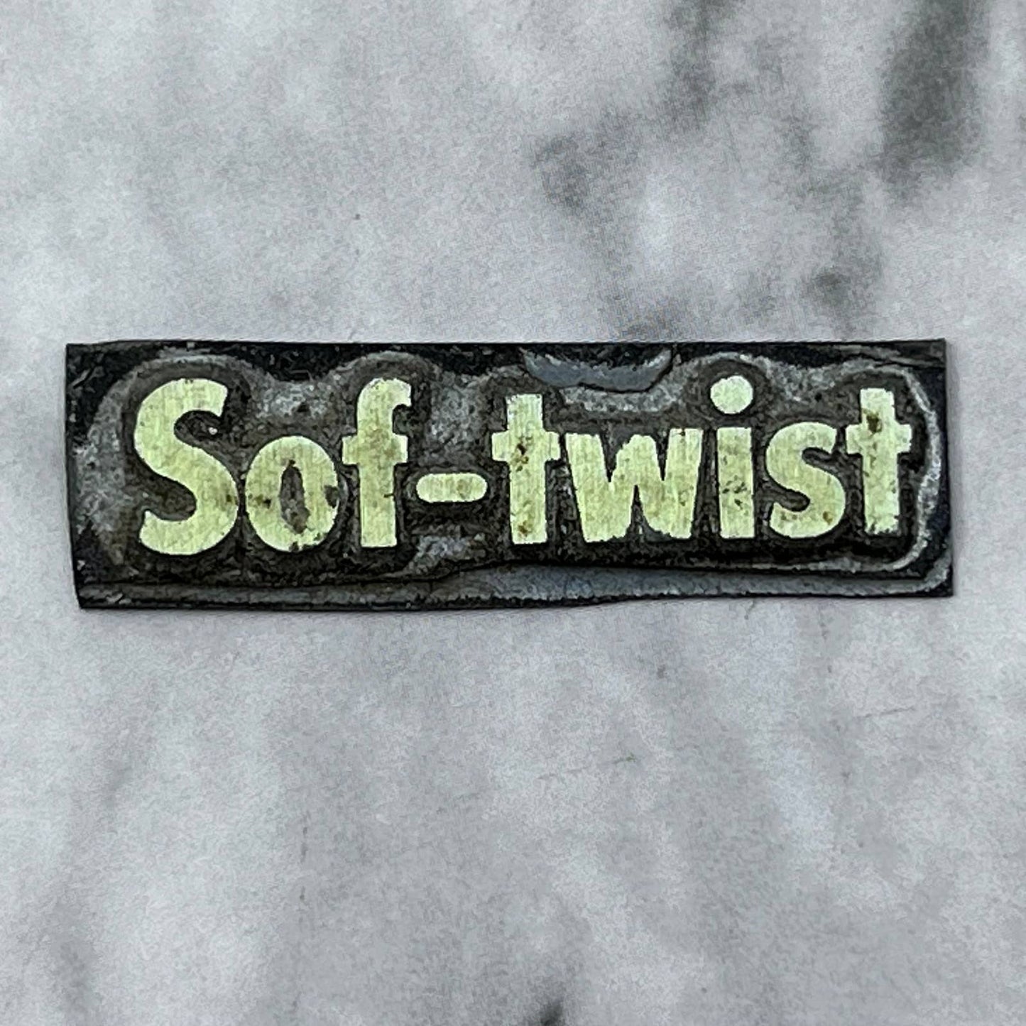 Vintage Printing Letterpress Printers Block Plate Sof-Twist Bread SE828