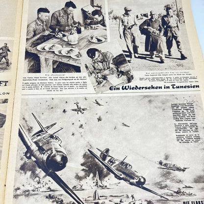 WWII Kölnische Illustrated German Newspaper Feb 25 1943 Africa Theater FL3