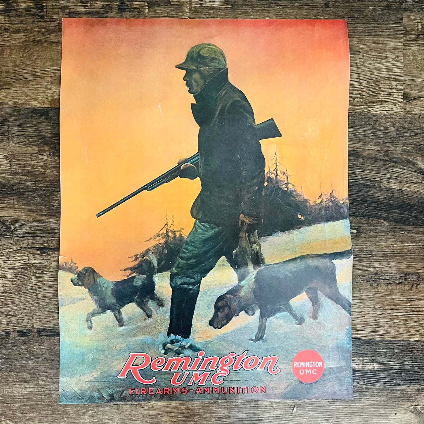 Vintage Remington Rifles UMC Hunting Rifle Poster 18 x 24 FL1