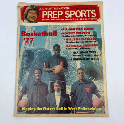 1977 Rare Joe Namath's prep sports magazine high school athletes basketball TH7