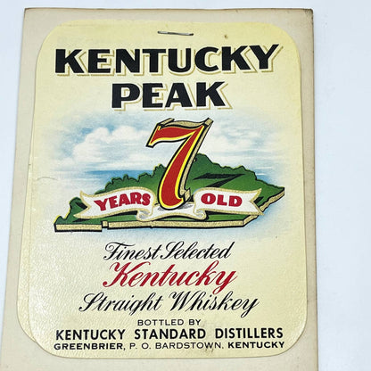 Kentucky Peak Whiskey Label Set of 2 Kentucky Standard Distillers Greenbrier