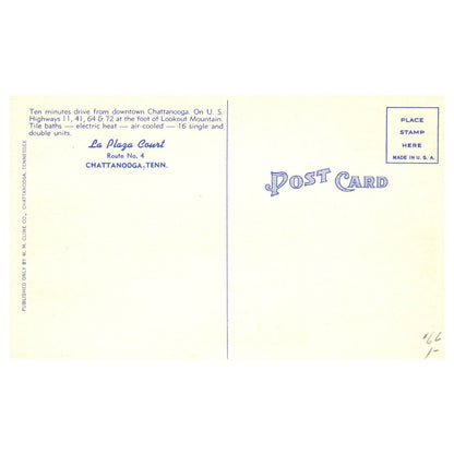 La Plaza Court at Lookout Mountain Chattanooga Tennessee - Postcard TJ8-1