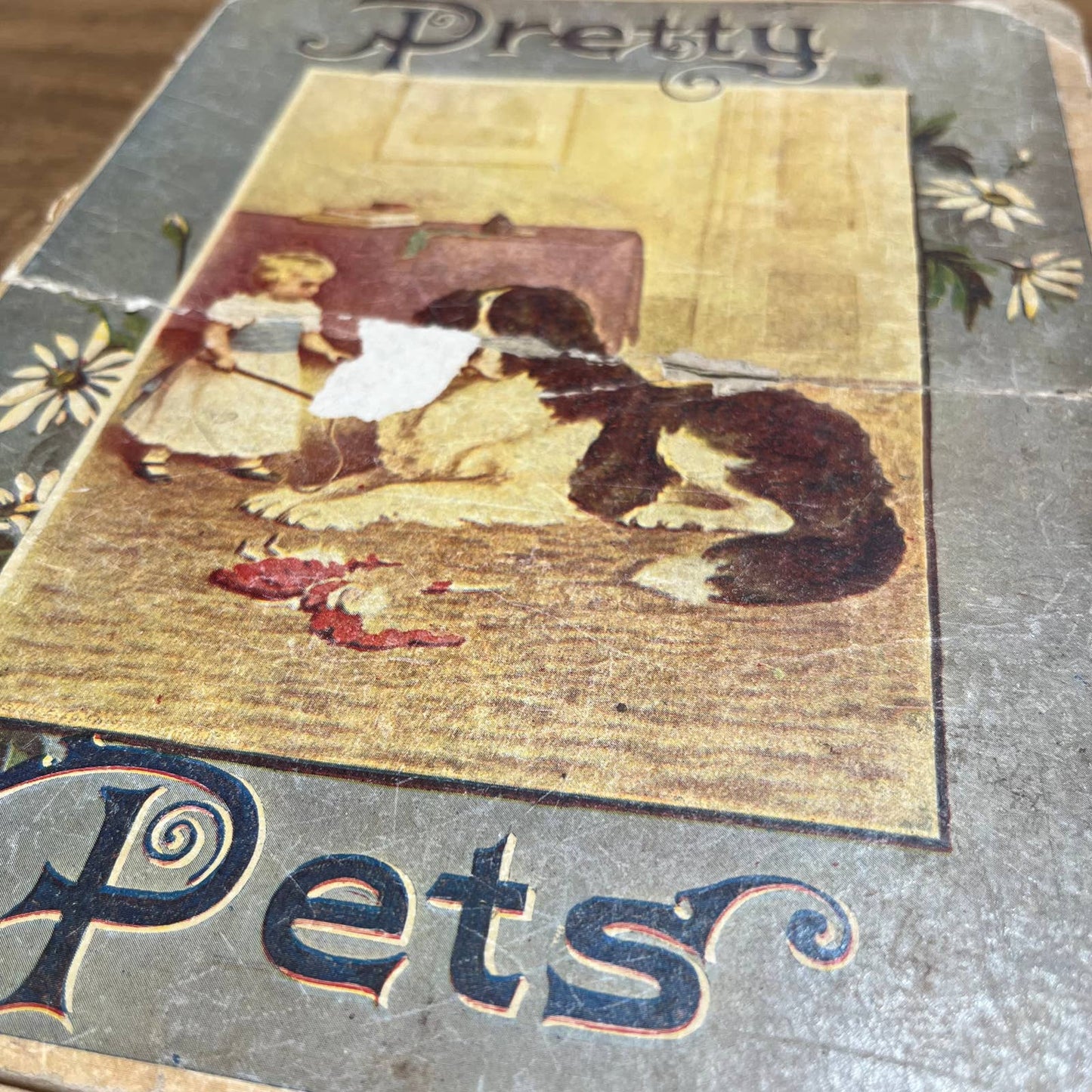 Antique Victorian 1901 Children’s Book Pretty Pets Juvenile Publishers TH8