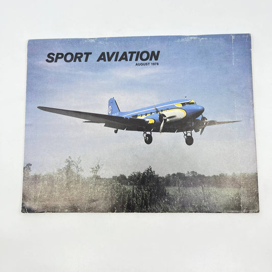 Sport Aviation Magazine August 1978 Flying Airplane Pilot EAA Magazine TC6