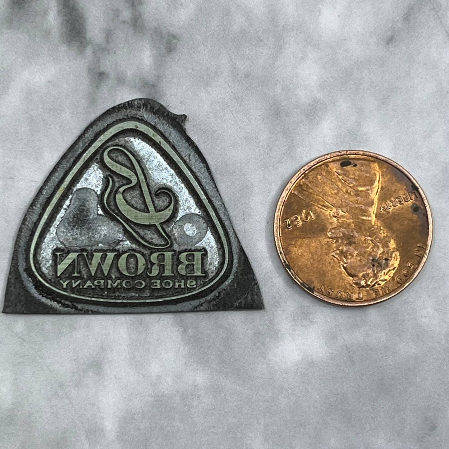 Vintage Printing Letterpress Printers Block Plate Brown Shoe Company SE828