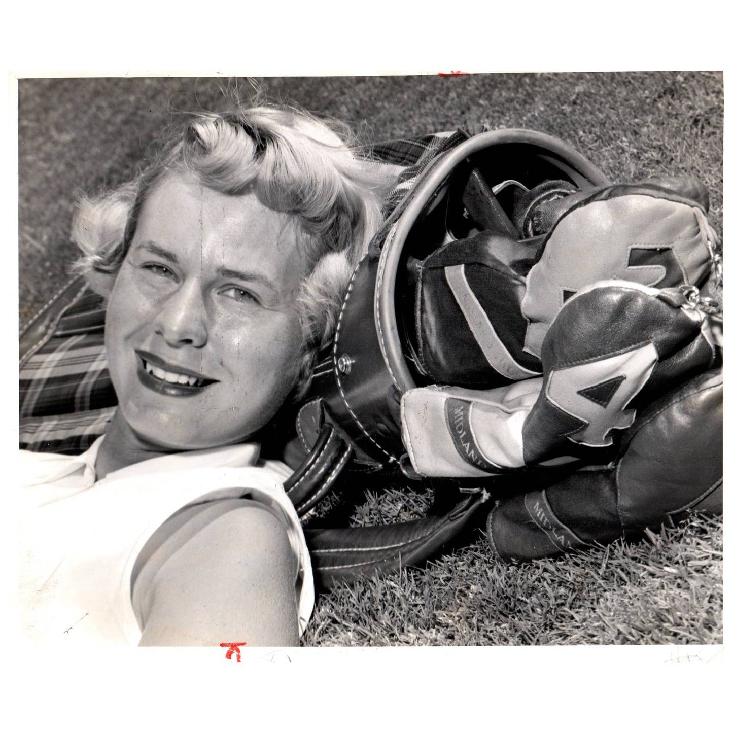 1956 Original Press Photo Ladies' Golf Bev Vanstrum White Bear MN ~8x10 AD1