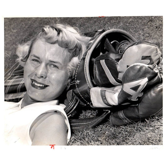 1956 Original Press Photo Ladies' Golf Bev Vanstrum White Bear MN ~8x10 AD1