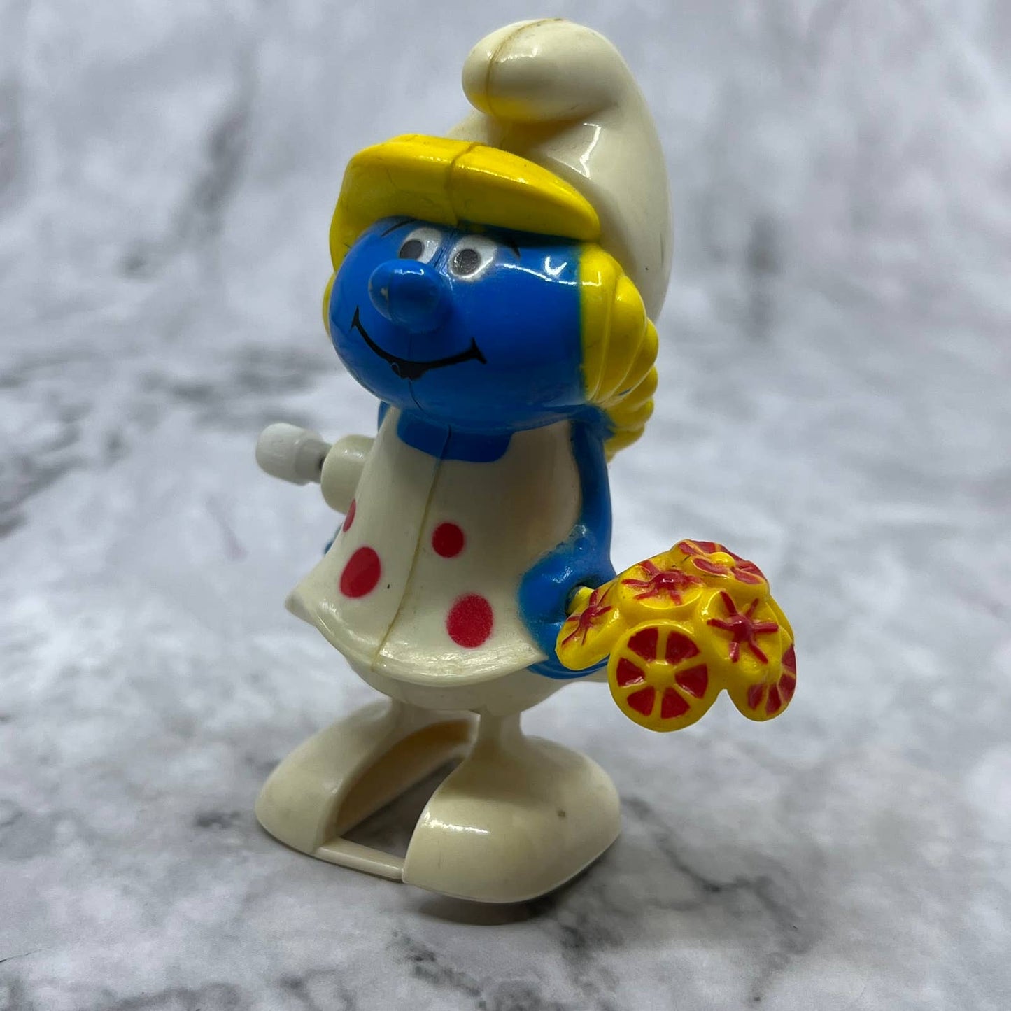 Vintage Smurfette Smurfs Wind-Up Toy(1982 Galoob) WORKS SF1