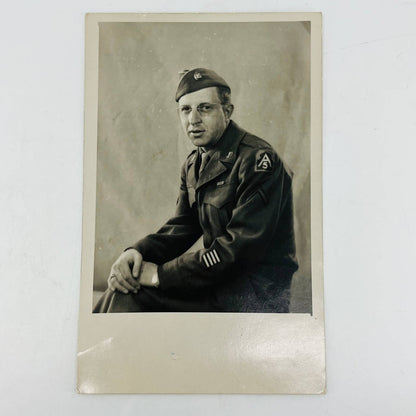 Antique RPPC US Army Serviceman Overseas WWII PA1