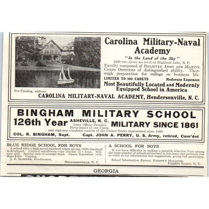 c1920 Harper's Magazine Ad - Ward-Belmont School for Girls Nashville TN EA3