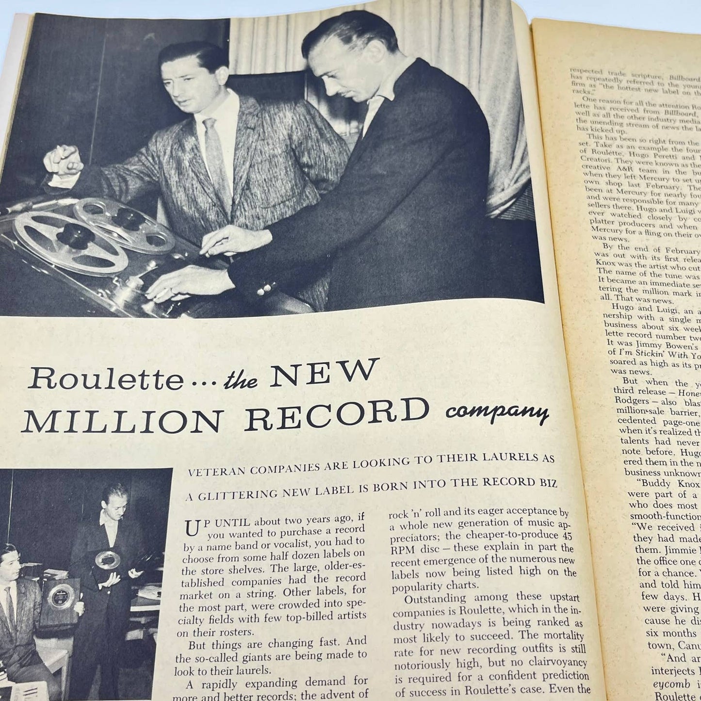 1950s Popular Music Magazine Tommy Sands Bing Crosby Tony Curtis Bobby Helms TC6